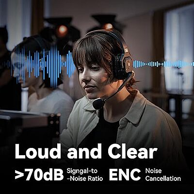 HOLLYLAND Solidcom SE Pro 5S 5-Person Full-Duplex Single-Ear Headset Intercom System (1.9 GHz)