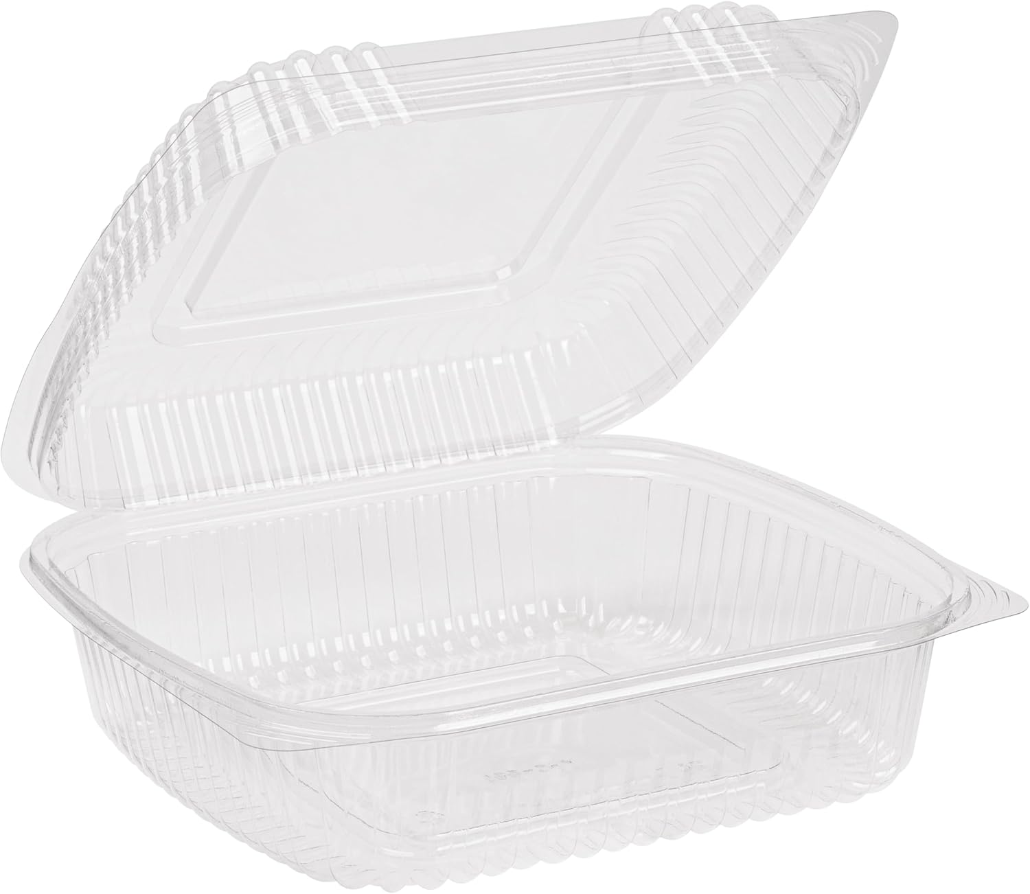 STALKMARKET Jaya 100% Compostable Clear PLA Hinged Clamshell