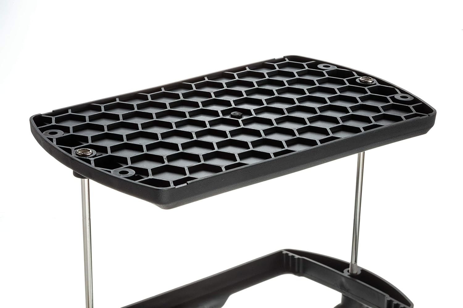 Attwood 9096-5 USCG-Approved 24 Series Heavy Duty Adjustable Hold-Down Marine Boat Battery Tray, Black One Size