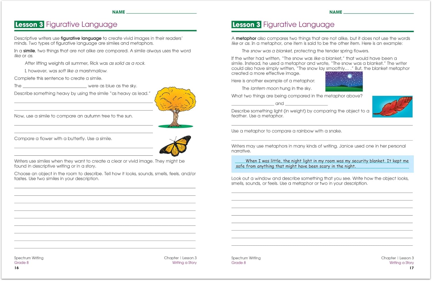 Spectrum Writing, Grade 8