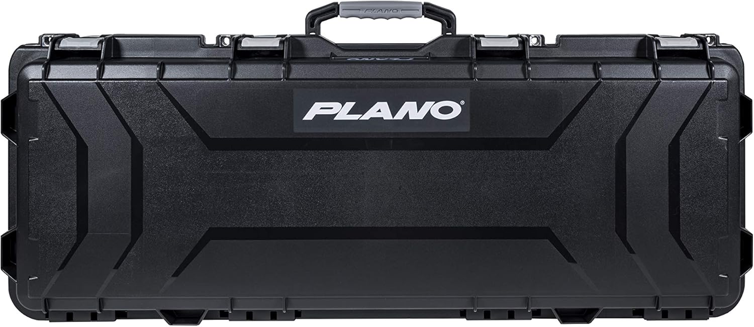 Plano Field Locker Element 44" Bow Case, Black with Gray Accents, Wheeled Archery Case Storage, Airline Approved