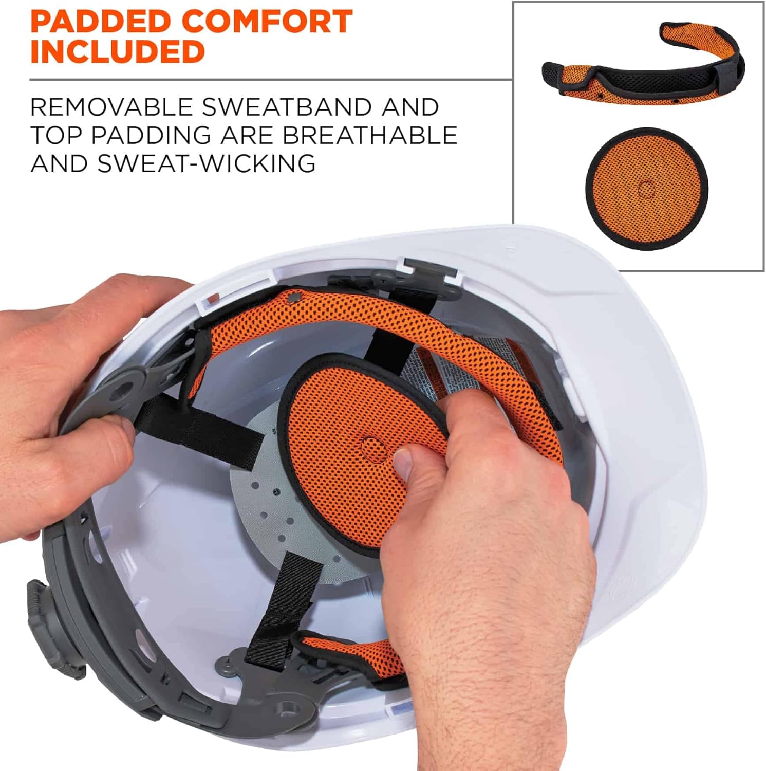 ERGODYNE Skullerz 8971 Class E Full Brim Hard Hat with Ratchet Suspension