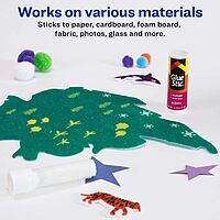 Avery Glue Stic White, 0.26 oz., Washable, Nontoxic, Permanent Adhesive, 1 Glue Stick (00161)