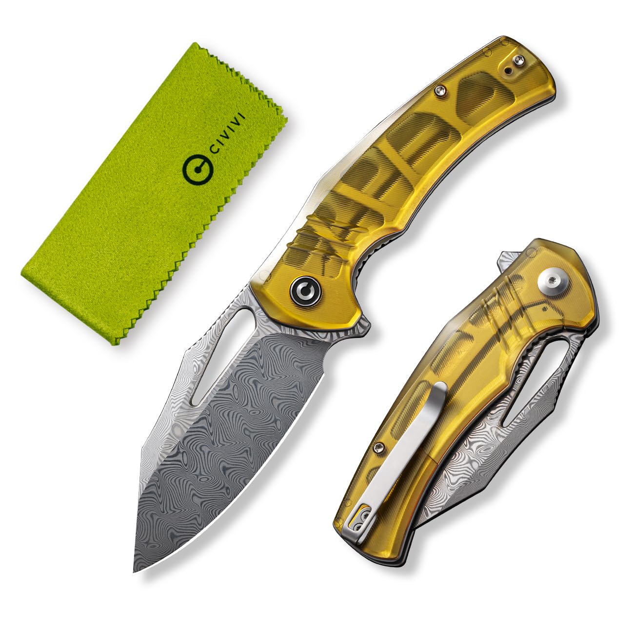 CIVIVI BullTusk Pocket Knife for Camping Fishing Hunting, Folding Knife with Flipper