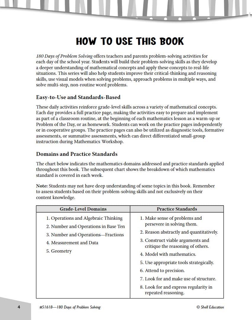 180 Days of Problem Solving for Sixth Grade – Build Math Fluency with this 6th Grade Math Workbook (180 Days of Practice)