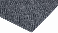 Foss Floors Crochet Peel & Stick Carpet Tiles, 24in x 24in, Black Ice, Set Of 15 Tiles