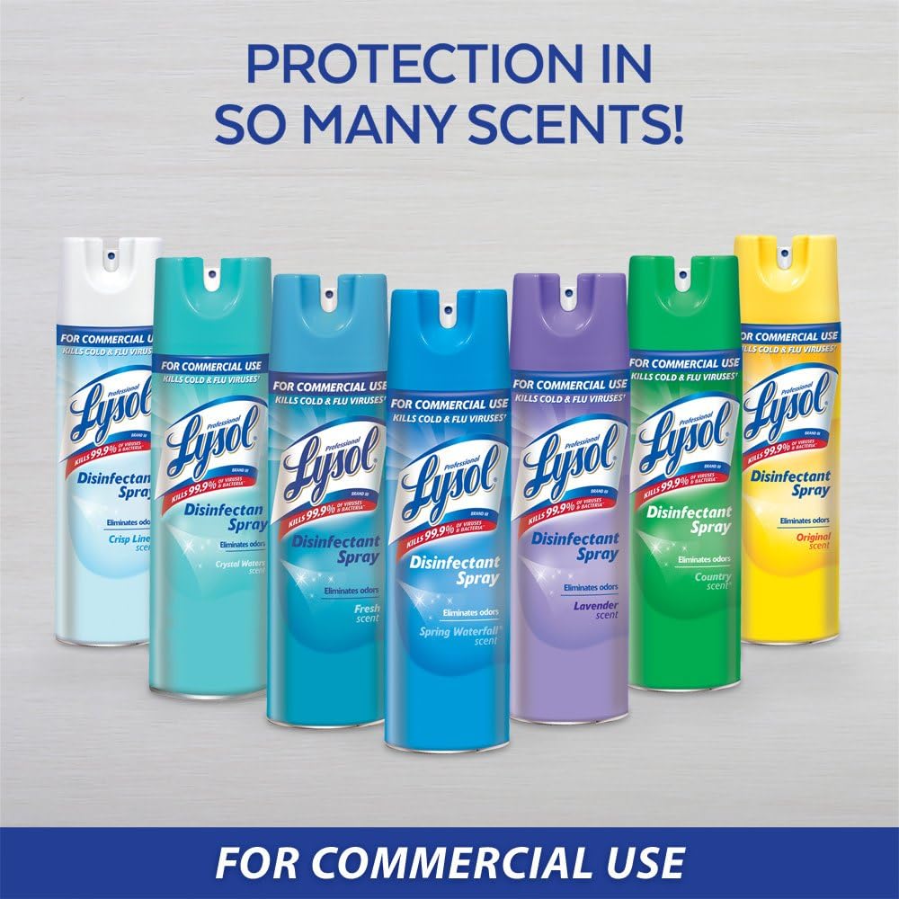 Lysol Professional Disinfectant Spray, Crisp Linen, 19 oz