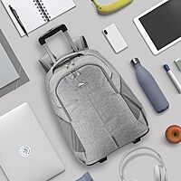 High Sierra Powerglide Pro Backpack With 15.6in Laptop Pocket, Silver