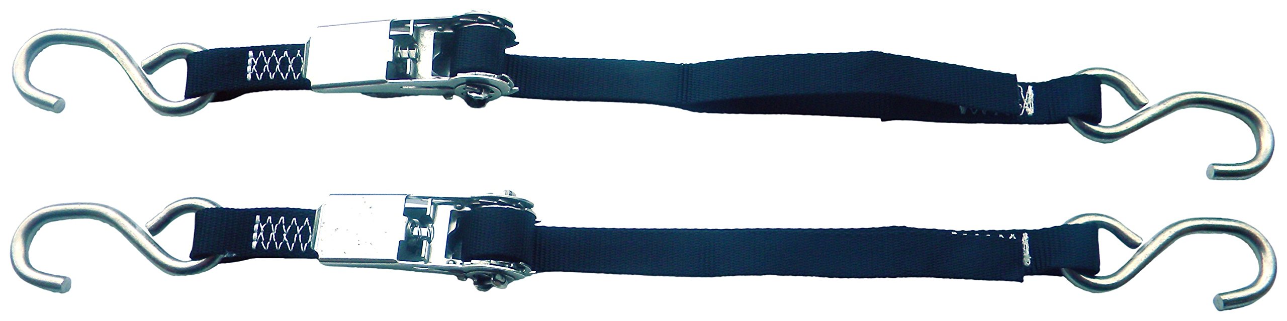 Rod Saver Stainless Steel Ratchet Tie-Down - 1" x 4' - Pair