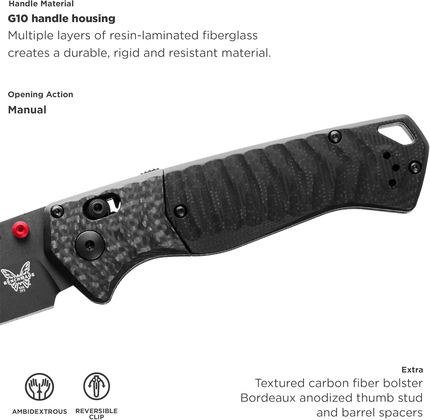 BENCHMADE PSK Folding Knife (593BK) - Personal Survival Kit