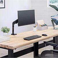 Fellowes Platinum Series Single Monitor Arm for 40-Inch Monitors, Full Motion, 360° Rotation