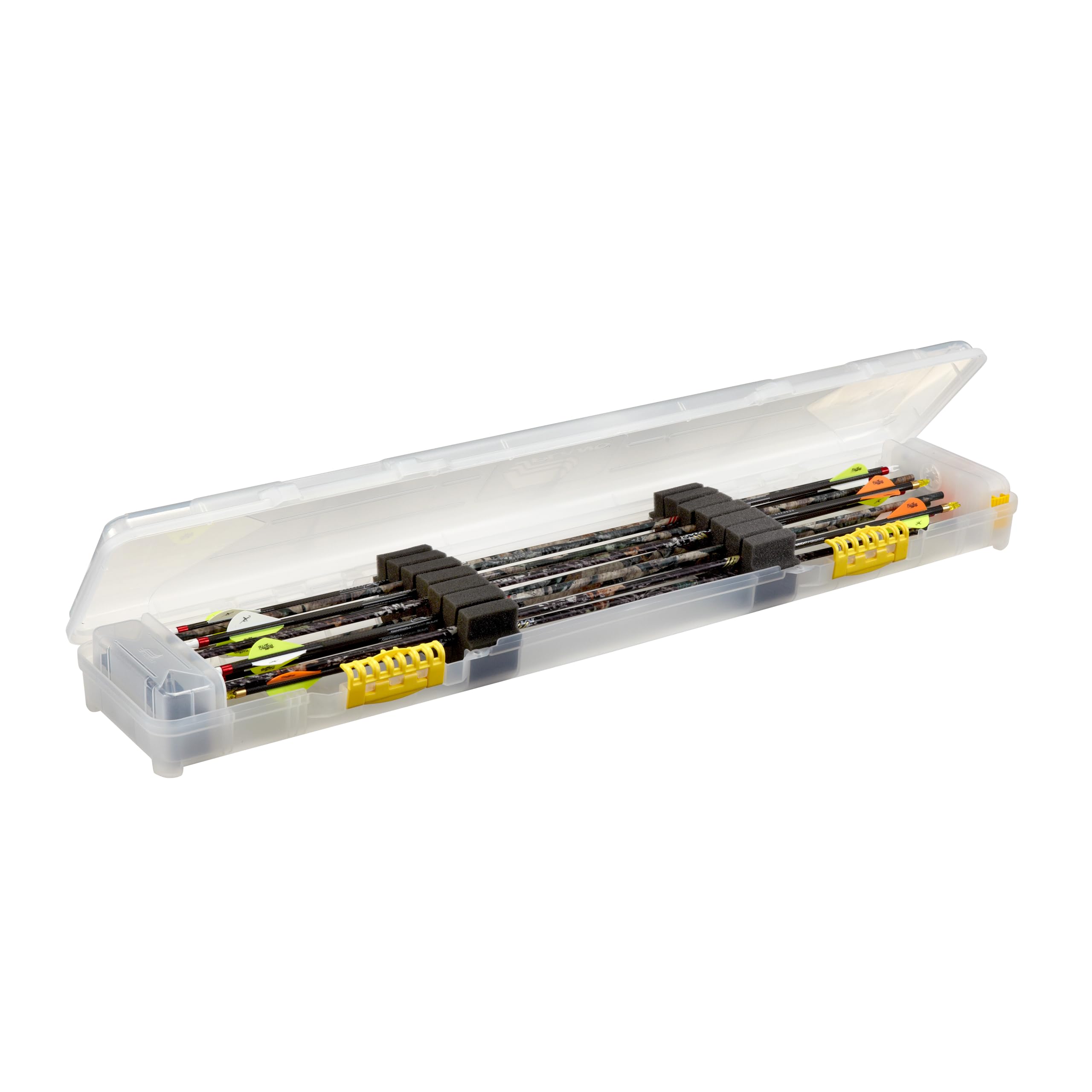 Plano Bow Max Compact Arrow Case, Clear, Archery and Archery Accessory Storage, Hard Bow Case, Holds Up to 28 Arrows