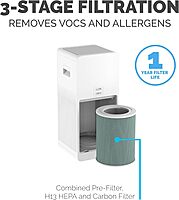 Fellowes 9794601 AeraMax SE 3-Speed Large Room Air Purifier with True HEPA Air Filter and 3-Stage Allergen and Odor