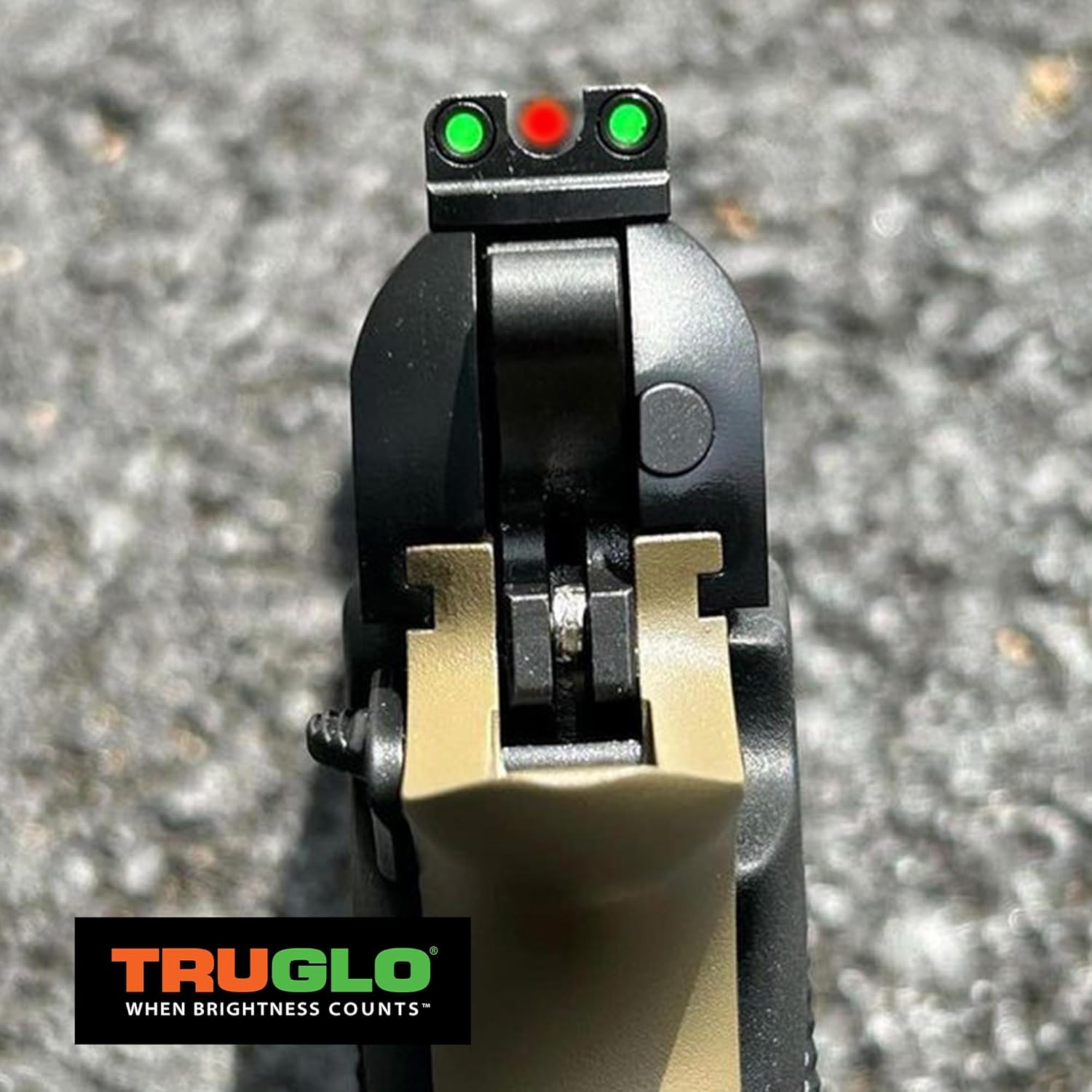 TRUGLO Fiber-Optic Handgun Night Sight Set