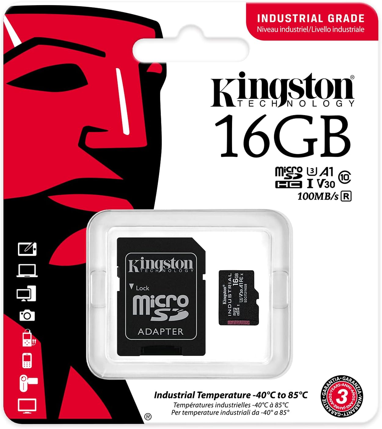 Kingston Industrial microSDHC pSLC Memory Card