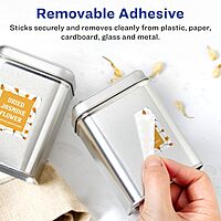 AVERY Matte White Removable Square Labels, Sure Feed Technology, Print-to-the-Edge, 1" x 1"