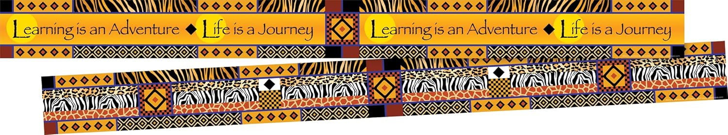 Barker Creek Double-Sided Border, Learning, Trim Out Bulletin Boards and Create Colorful Displays with 105' of Designer