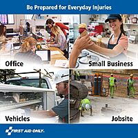 First Aid Only 6060 All-Purpose 10-Person Emergency First Aid Kit for Business, Worksite, Home, and Car, 57 Pieces