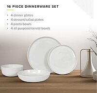 TABLE 12 16-Piece Dinnerware Set, Service for 4
