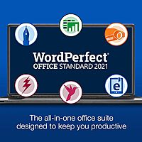 Corel WordPerfect Office 2021 PC Disc Office Suite