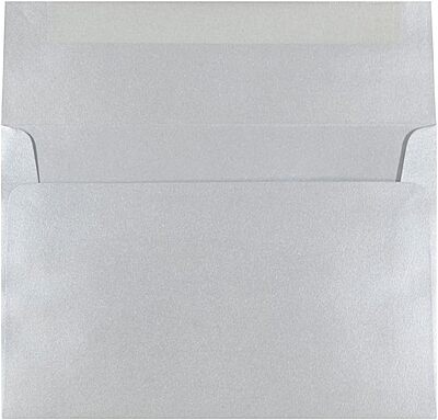 JAM PAPER Silver Stardream Metallic Invitation Envelopes