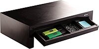 Fellowes Designer Suites Monitor Riser, 8038101 — Height-Adjustable, Storage Tray