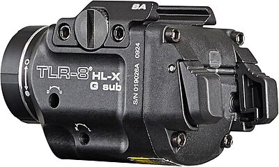 Streamlight 69479 TLR-8 HL-X G sub USB 1000-Lumen Weapon Rail-Mounted Rechargeable Tactical Flashlight with Integrated Green