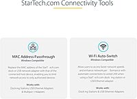 StarTech USB to Ethernet Adapter - USB to RJ45 Gigabit Network Adapter