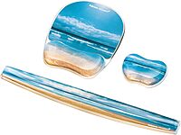 Fellowes Photo Gel Mouse Pad with Wrist Rest and MICROBAN