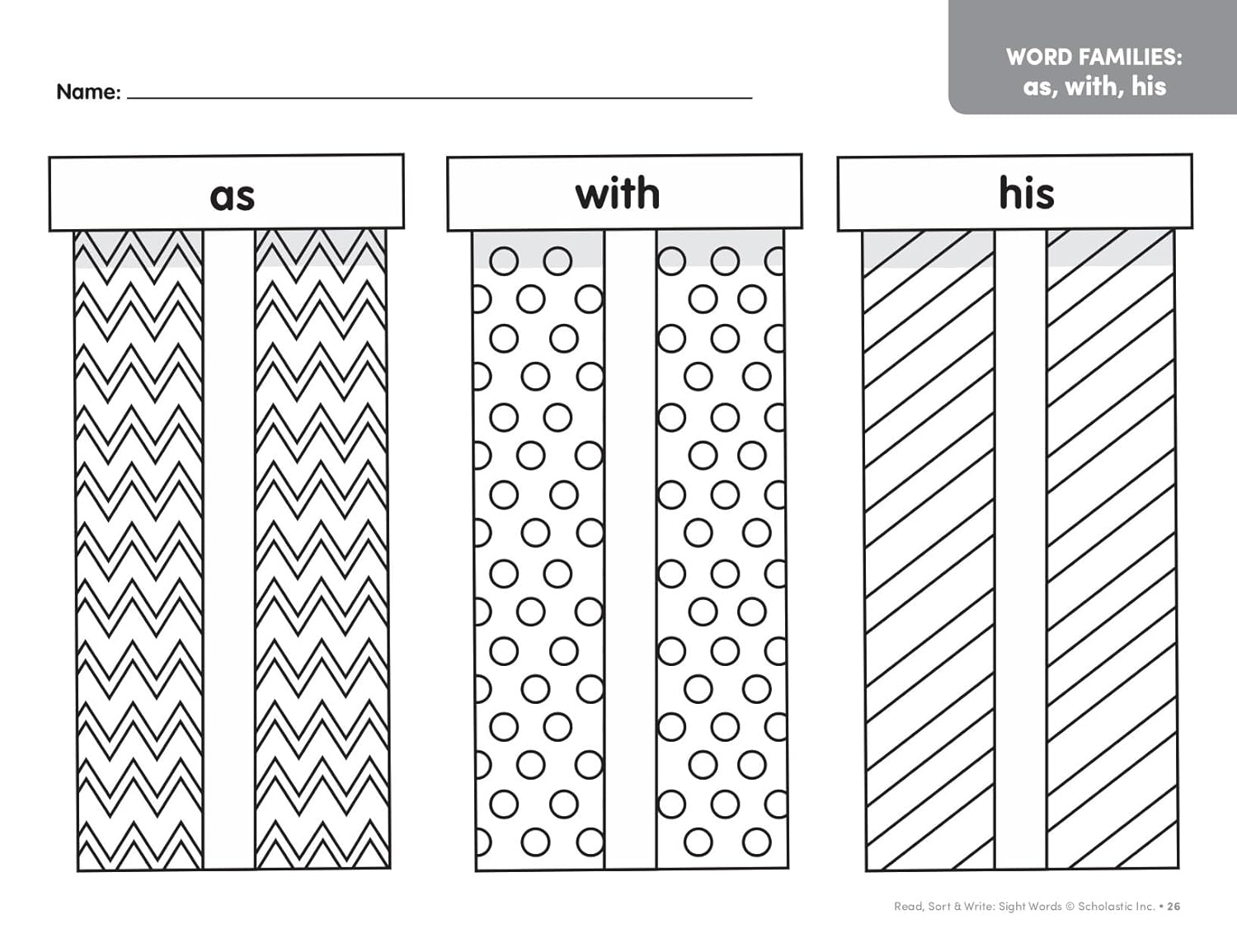 Read, Sort & Write: Sight Words: Fun, Reproducible Activities With Writing Pages That Build Essential Skills