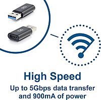 C2G USB C to USB A Adapter, Superspeed Adapter Converter, Plug and Play Adapter, C2G 54427
