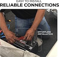 Yak Quik 12V Battery Connector Kit RCE12VKYK | Power Up to 3 Electronics for Kayak Fishing, Ice Fishing