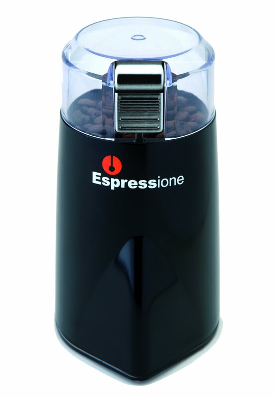 Espressione Rapid Touch 12-Cup Coffee Grinder, Black