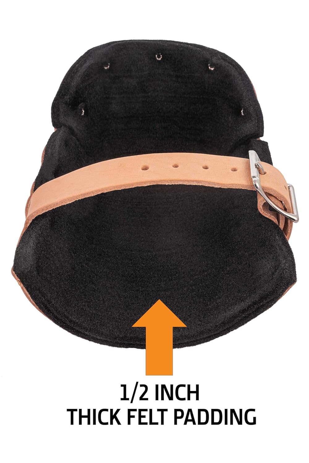 ALTA 30903 Pro Leather Kneepad, Buckle, Capless, Beige