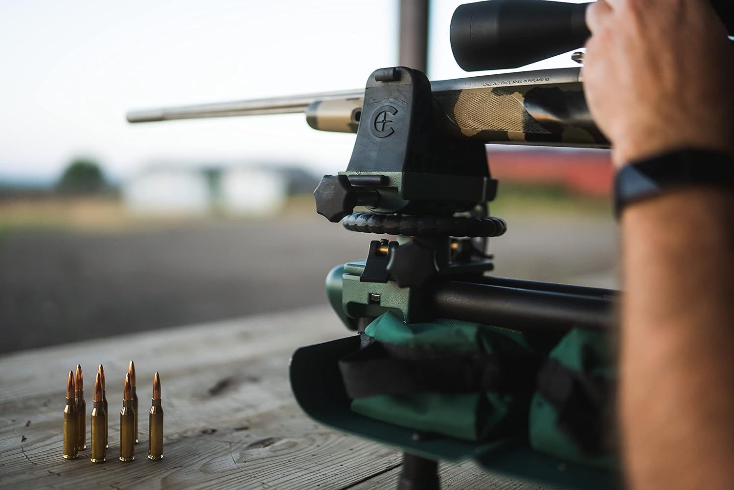 Caldwell Lead Sled DFT 2 Rifle Shooting Rest with Adjustable Ambidextrous Frame for Recoil Reduction, Sight in, and Stability