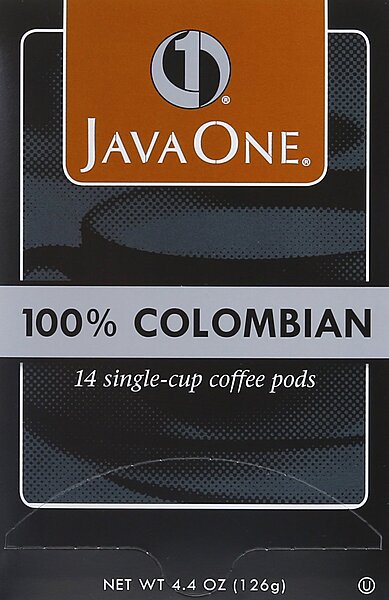 Java One Colombian 100% Coffee, 14-Count Pods (Pack of 6)