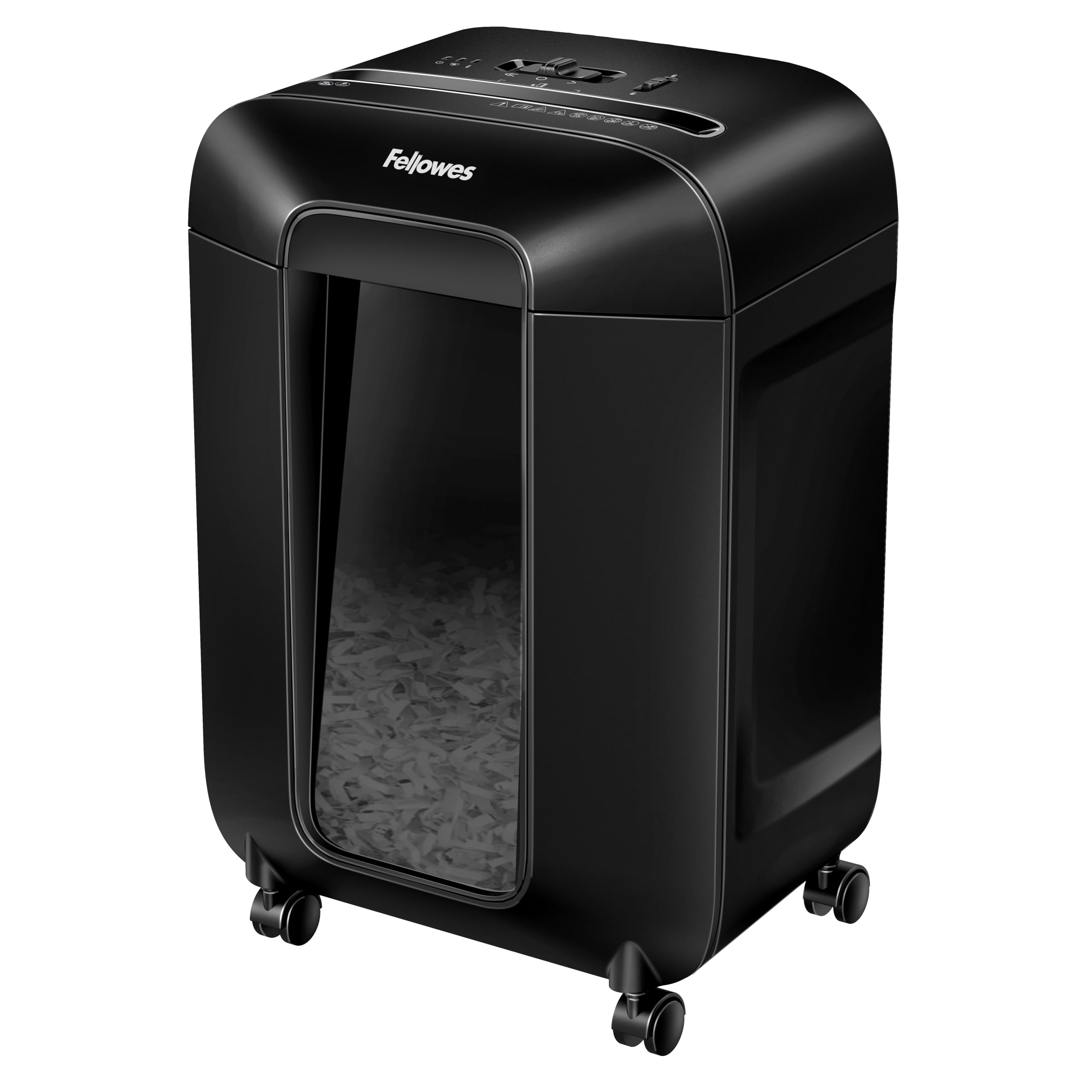 Fellowes LX85 Cross Cut 12-Sheet Home Office Paper Shredder with SafeSense, Black