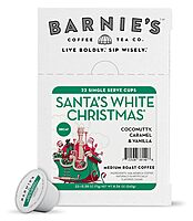 Barnies Coffee & Tea Co. Single Serve K Cup Decaf Coffee Pods, Santas White Christmas, Box Of 24 Pods