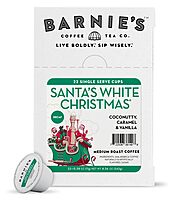 Barnies Coffee & Tea Co. Single Serve K Cup Decaf Coffee Pods, Santas White Christmas, Box Of 24 Pods