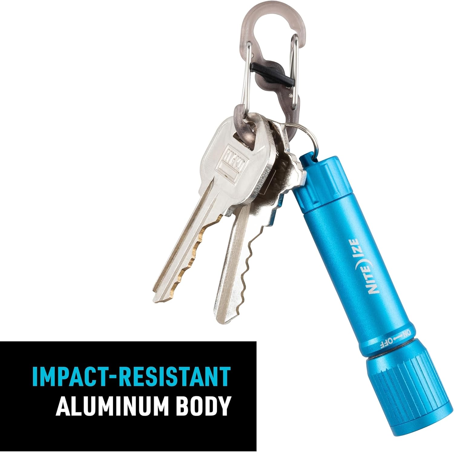 NITE-IZE Radiant 100 Keychain Flashlight - Waterproof Mini Flashlight