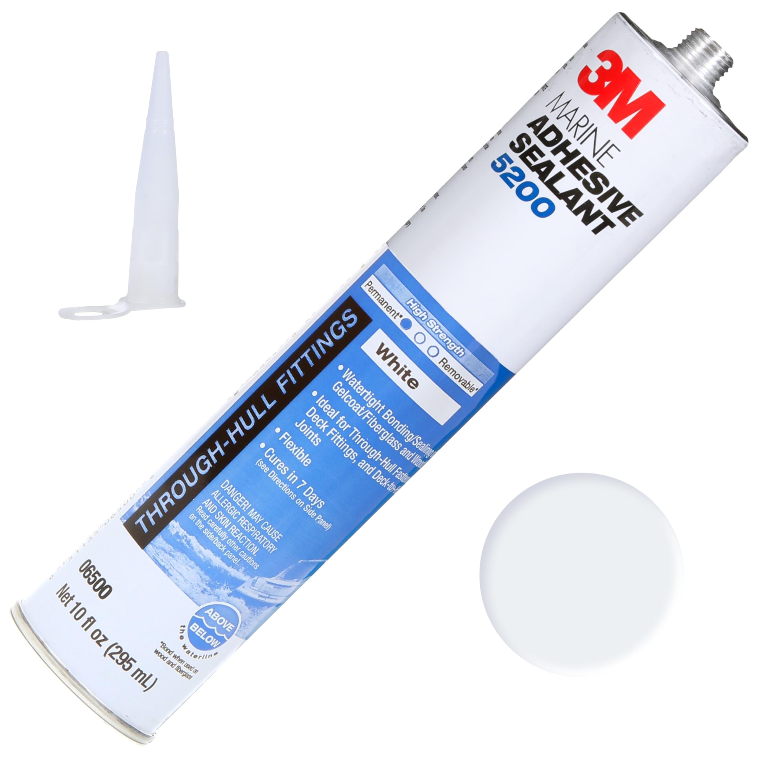 3M Marine Adhesive Sealant 5200 (06500) Permanent Bonding and Sealing for Boats and RVs Above and Below the Waterline