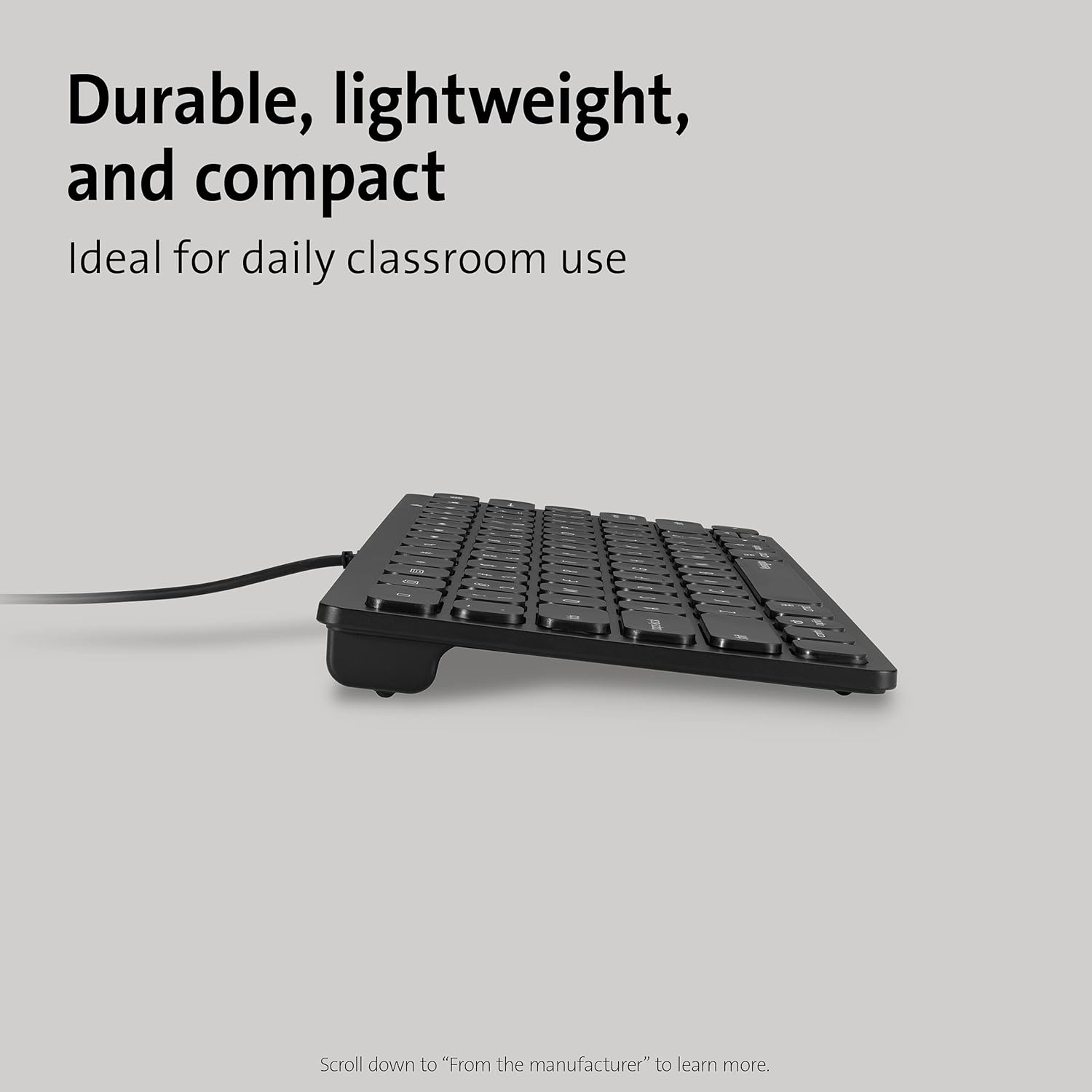 Kensington Compact iPad Keyboard with Lightning Connector (K75505US),Black