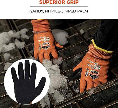 ERGODYNE ProFlex 7551 Coated Waterproof Winter Work Gloves - Cut-Resistant