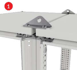 Элемент соединения шкафов (КОМБИНИРОВАННЫЕ УГОЛКИ 1 КОМПЛЕКТ = 2 ШТ)