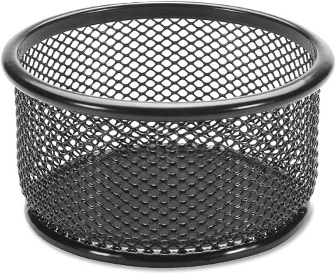 Lorell Mesh Paper Clip Holder, 2.1" x 3.8", Black