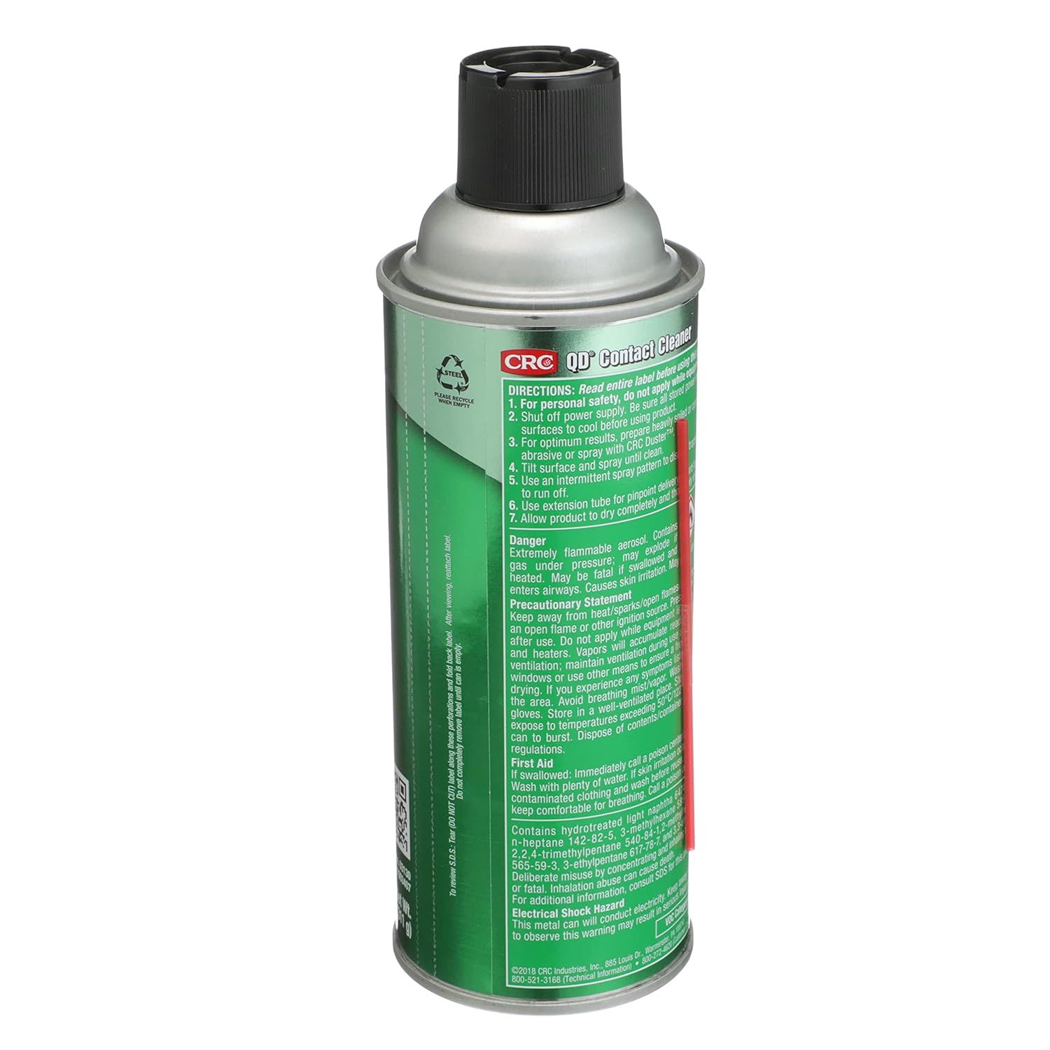 CRC QD Contact Cleaner 03130 – 11 WT OZ, Plastic Safe Electronics Aerosol Cleaner