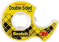 Scotch Double-Sided Tape With Handheld Dispenser, 1/2in x 248in, Clear