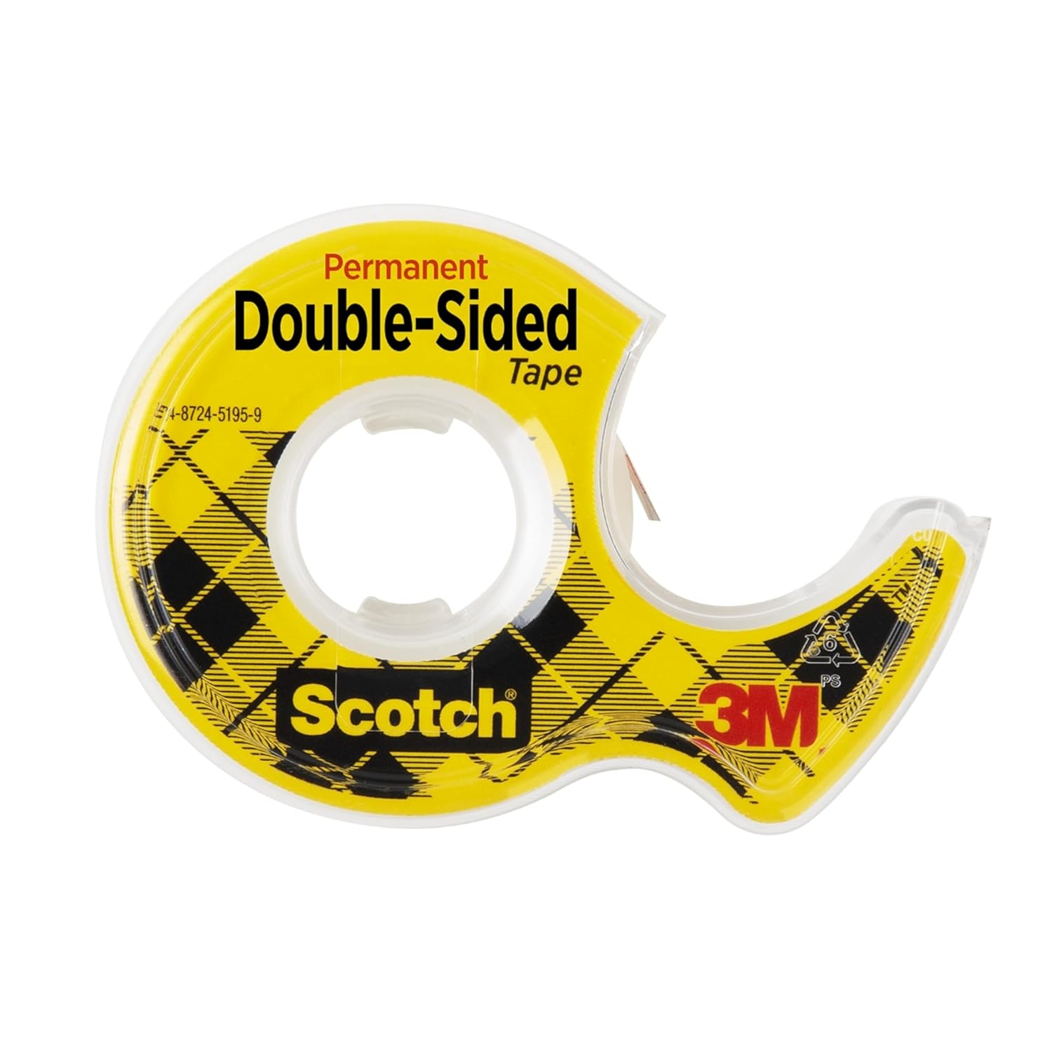 SCOTCH Double-Sided Permanent Tape, 1/2 in, with Dispensers