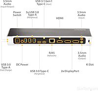 StarTech.com Universal USB-C Laptop Docking Station (Dual & Triple Monitor)