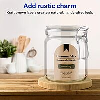 Avery Kraft Brown Arched Labels, Sure Feed Technology, 4.75" x 3.5"